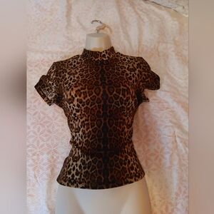 Leopard Print Women's Crop Top